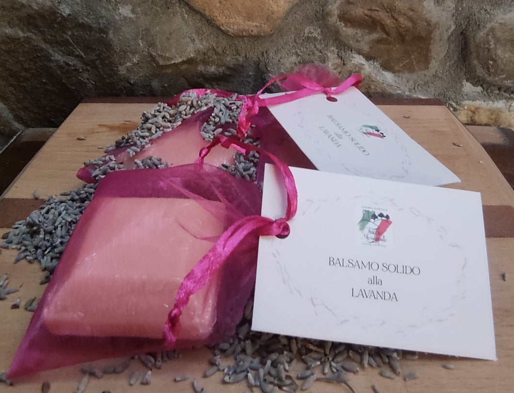 Balsamo solido con O.E. di Lavanda BIO, 60gr